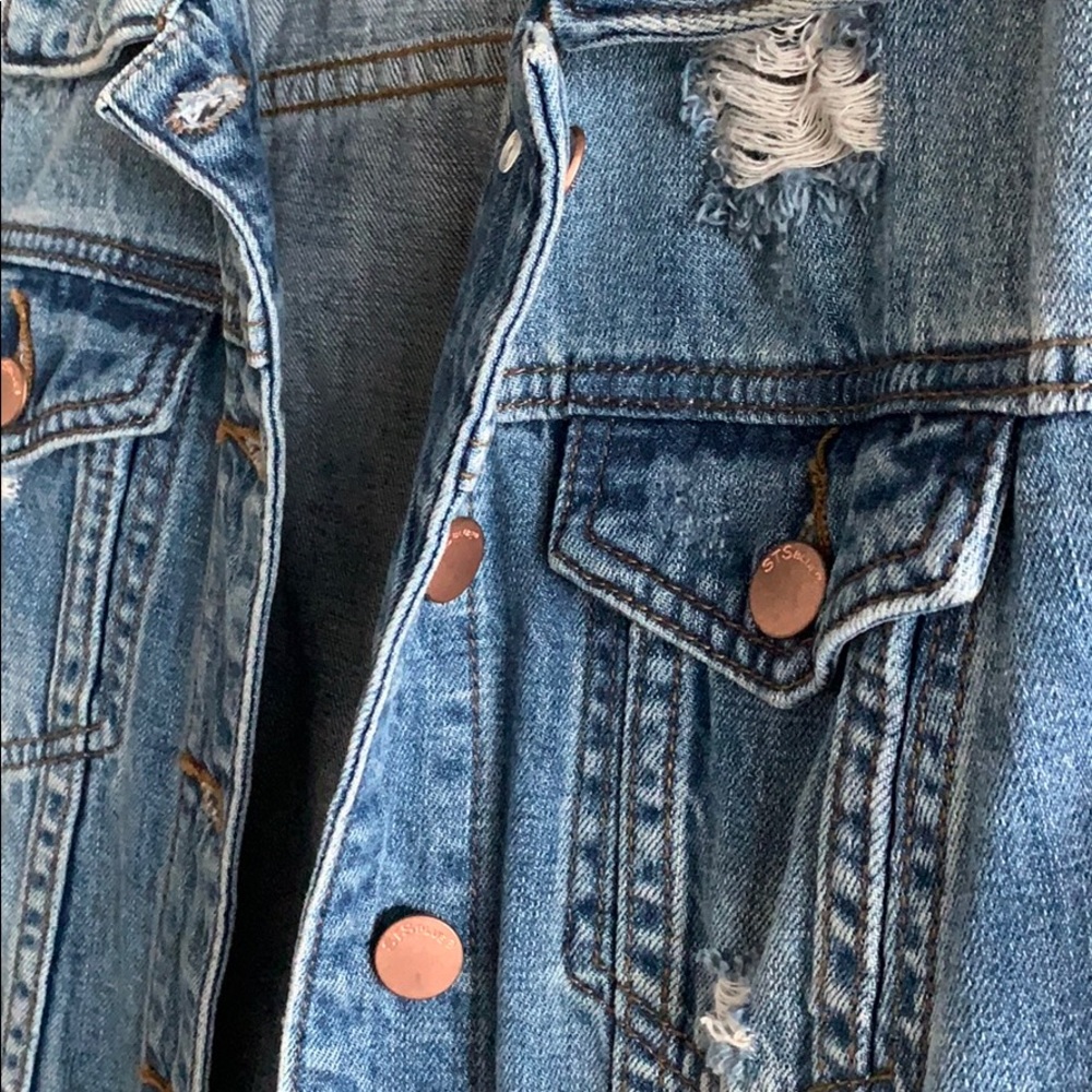Distressed Denim Jacket - Picture 2 of 2